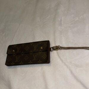 Authentic Louis Vuitton Macassar wristlet vintage